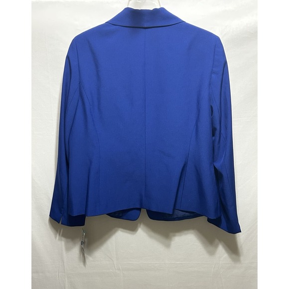 Le Suit Twilight Blue Womens 16 Blue Blazer Career Office - Picture 11 of 13